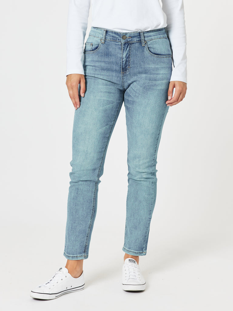 Marvel High Rise Stretch Jean - Denim