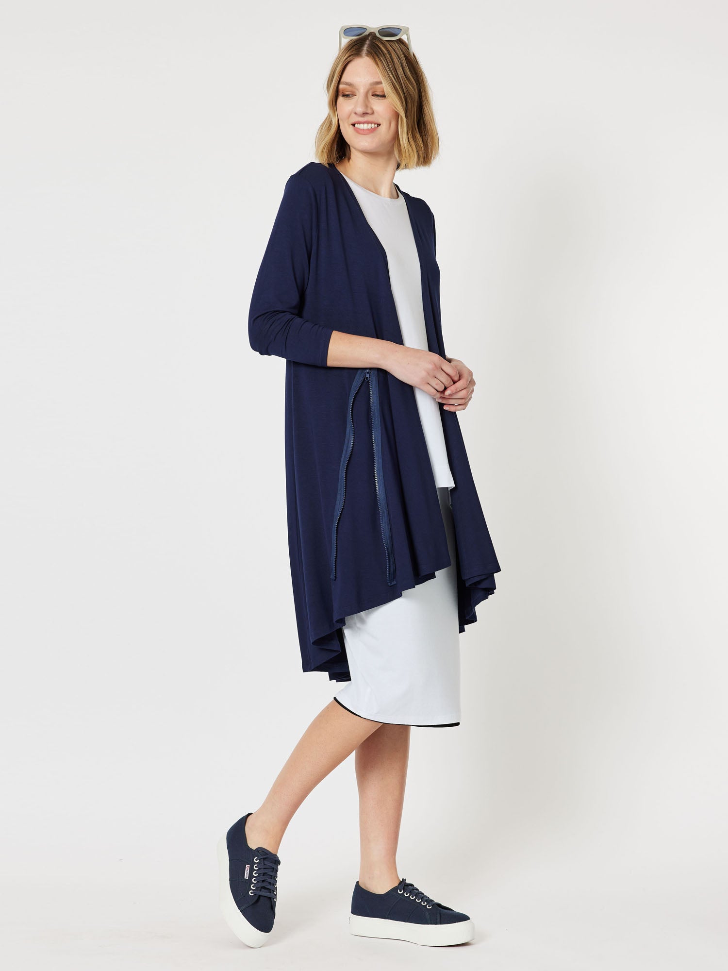 Longline on sale jersey cardigan