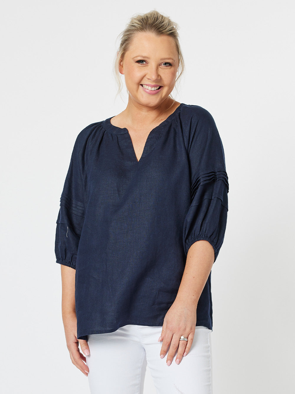 Keating Short Sleeve Linen Top curated on LTK