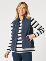 Brighton Puffer Vest - Navy