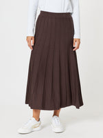 Kate Long Knit Skirt - Chocolate