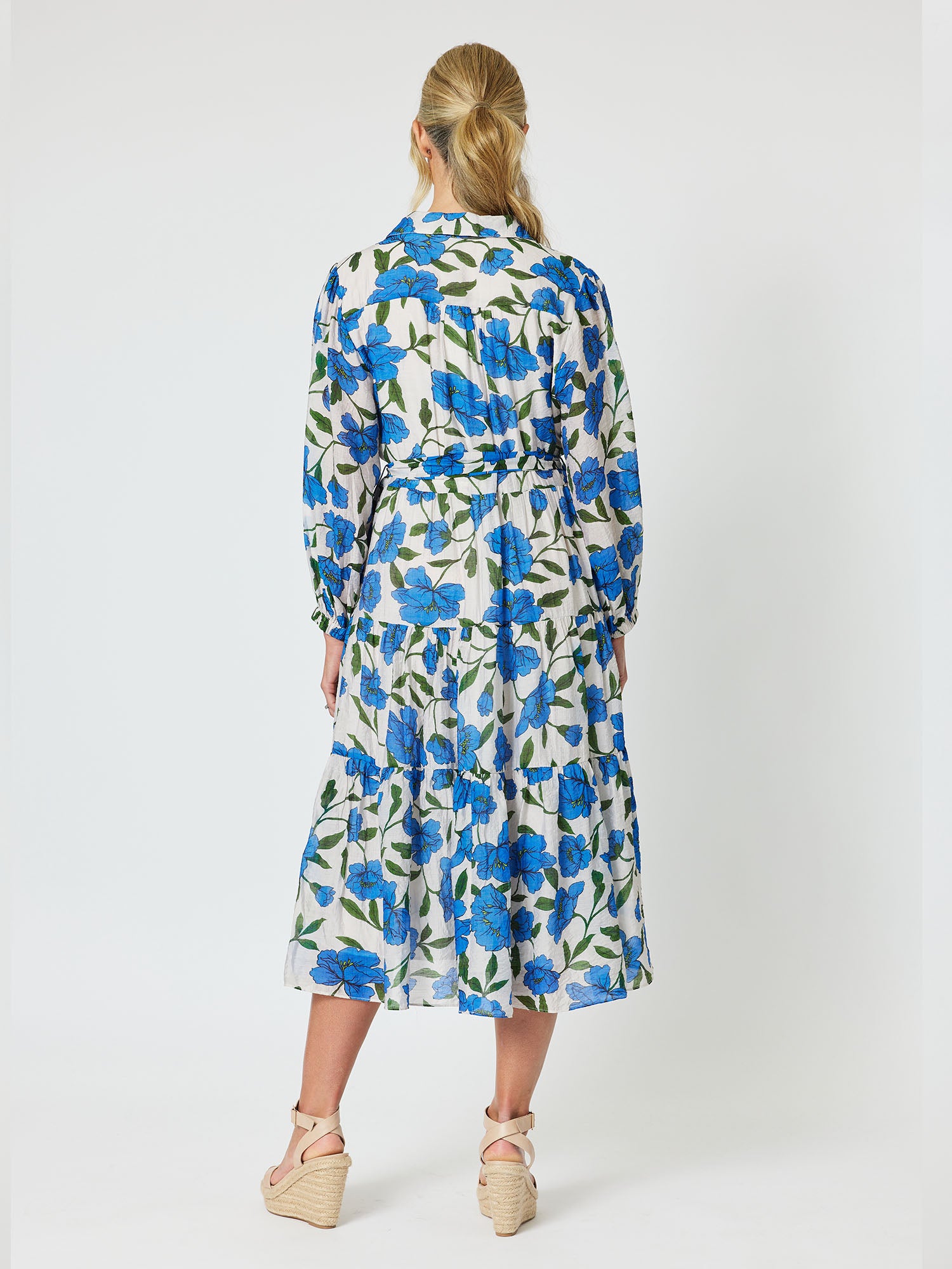 Eden Floral Print Dress - Cobalt – RC & Co