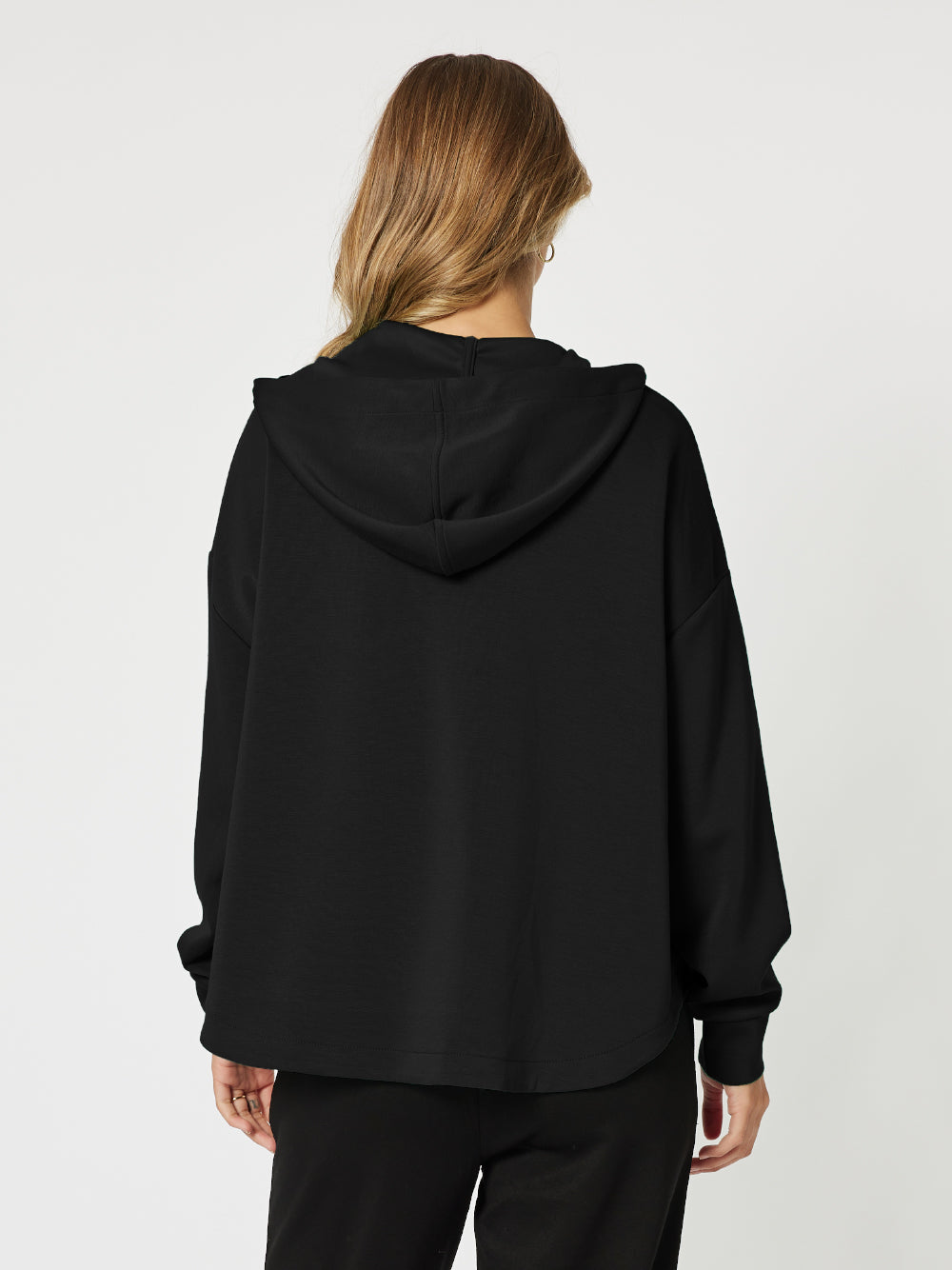 Ava Zip Sweatshirt - Black – RC & Co