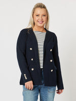 Lucy Knit Jacket - Navy