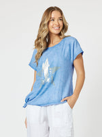 Skyla Star Top - Blue