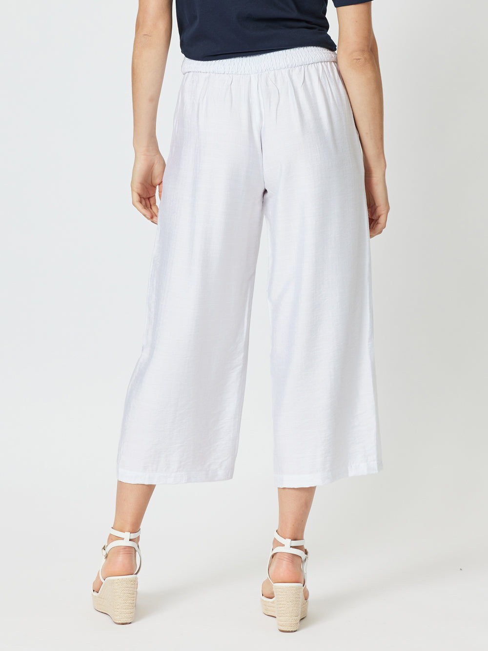 Villa Wide Leg Pant - White