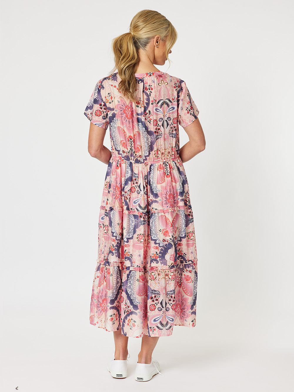 Newport Printed Dress - Pink Coral – RC & Co