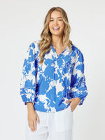 Florida Print Shirt - Blue