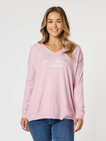 La Paris Knit Top - Pink