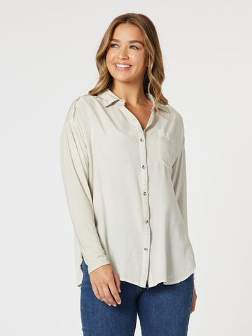 Paige Garment Washed Shirt - Natural