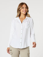 Paige Garment Washed Shirt - White