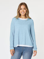 Alice 2 in 1 Knit Top - Blue