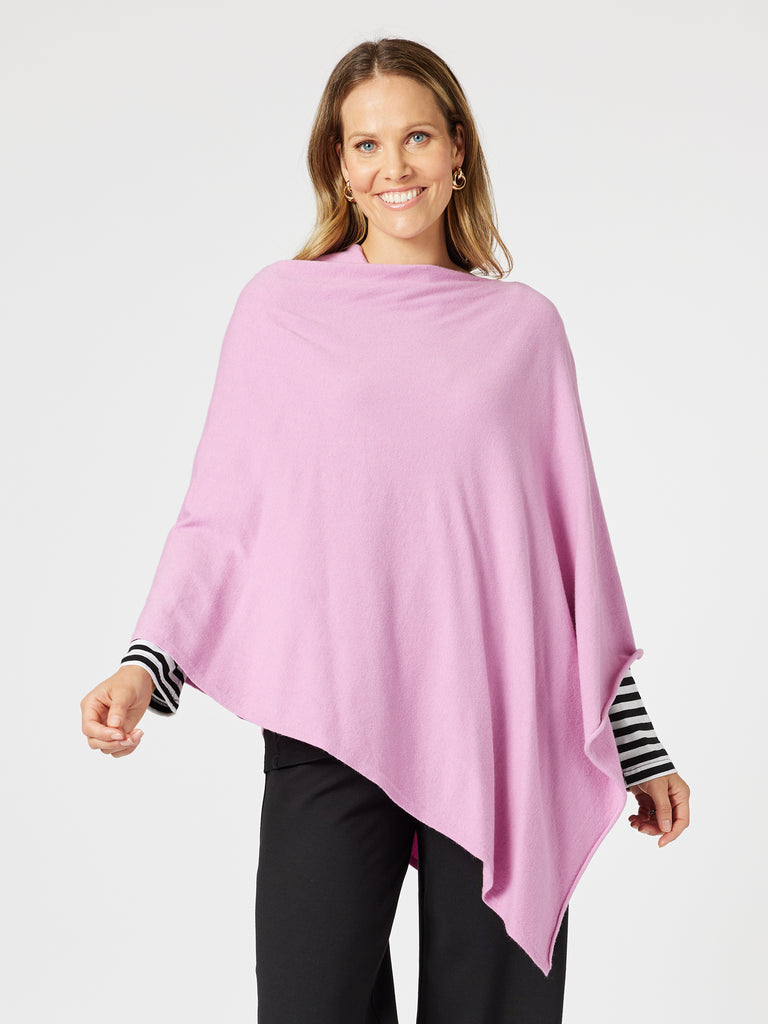 Macy Knit Poncho - Blush