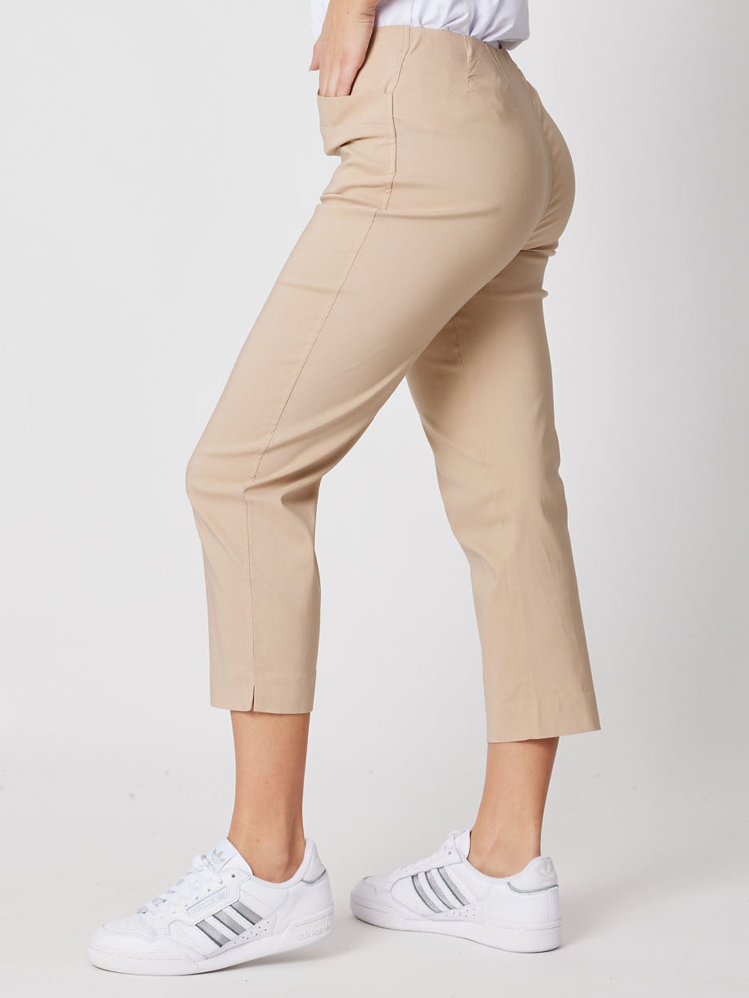 Bengaline Trousers with Button Detail | Oxendales