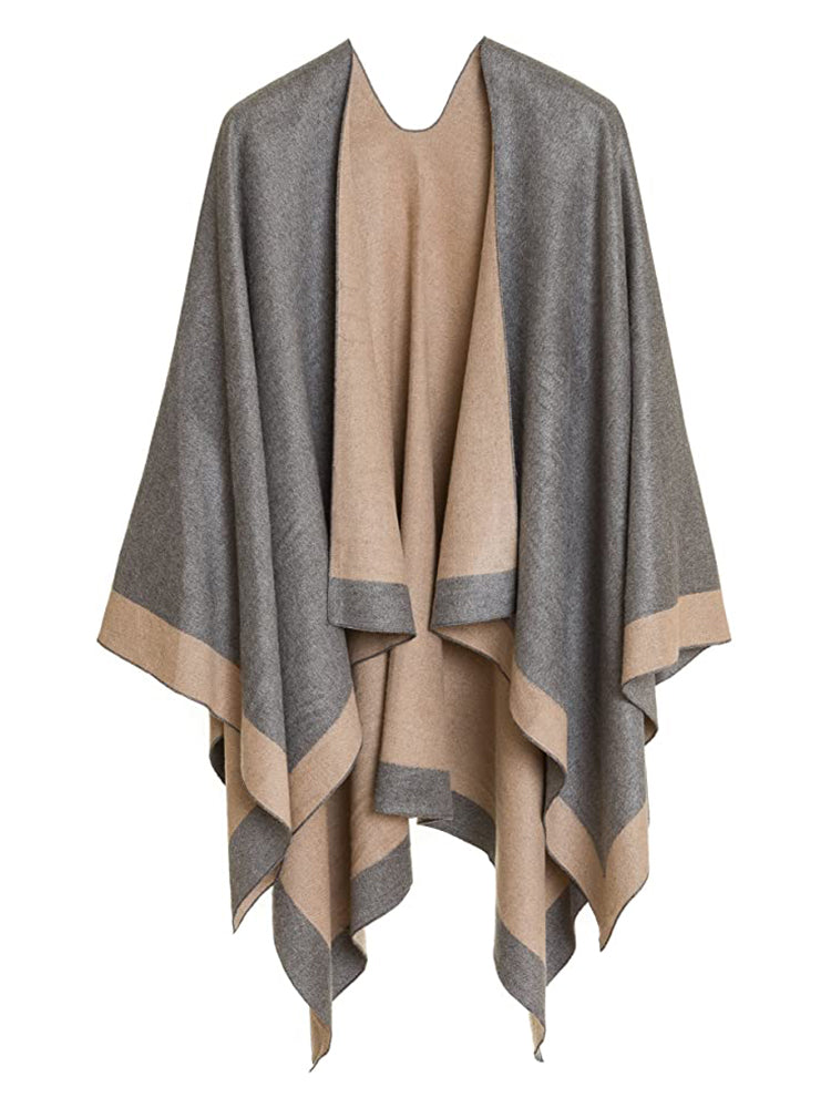 Captivated Reversible Shawl - Black/Charcoal – RC & Co