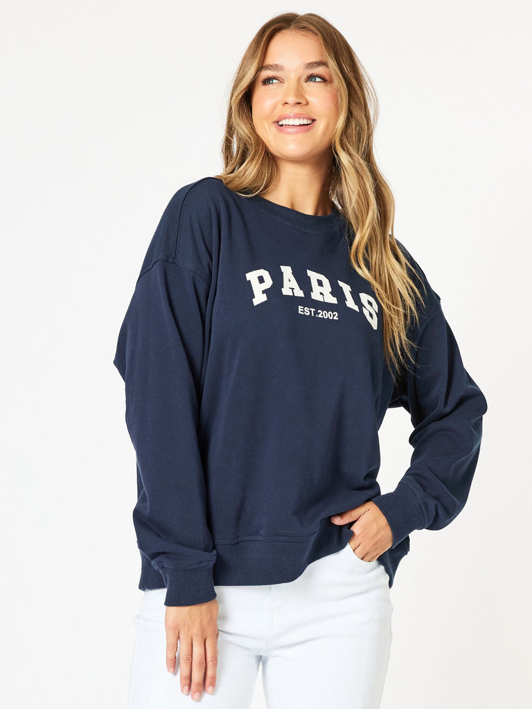 Paris Sweatshirt - Navy