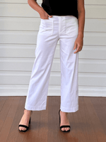 Marine Wide Leg Pant - White