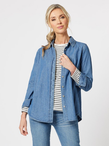 Sophie Soft Denim Shirt - Denim