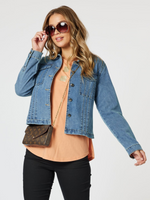 Retro Denim Jacket - Washed Denim