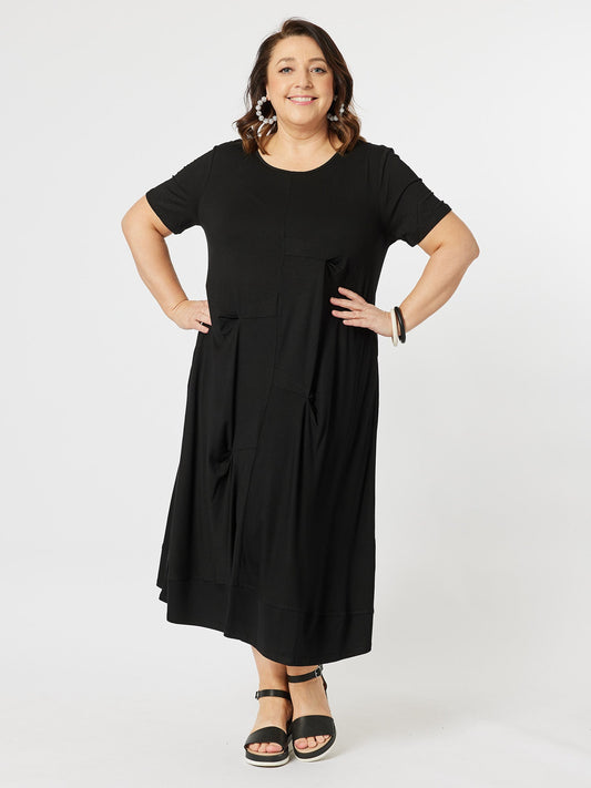 Adios Stretch Jersey Dress - Black - RC & Co