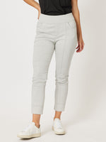 Amelia Stretch Slim Leg Pull On Jegging - Silver