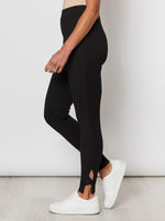 Ankle Detail Pant - Black