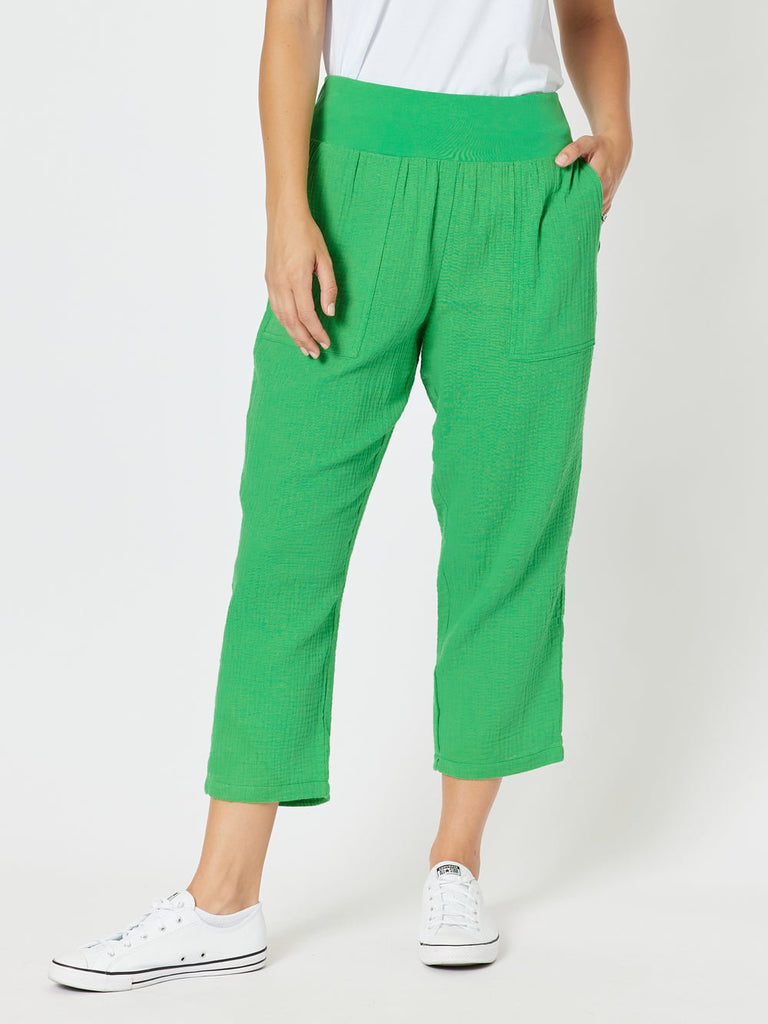 Byron Cotton 7/8 Pant - Emerald - RC & Co