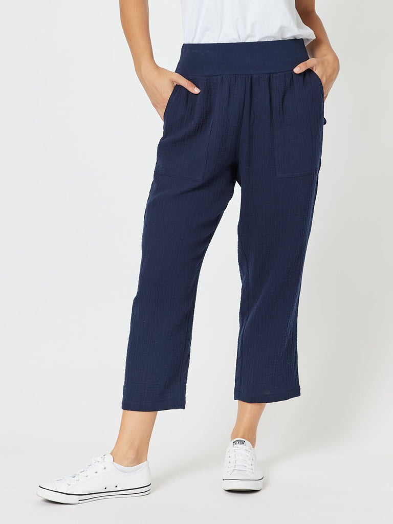 Byron Cotton 7/8 Pant - Navy - RC & Co