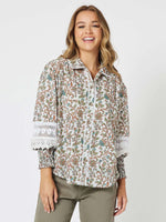 Cafe Au Lait Print Shirt - Multi