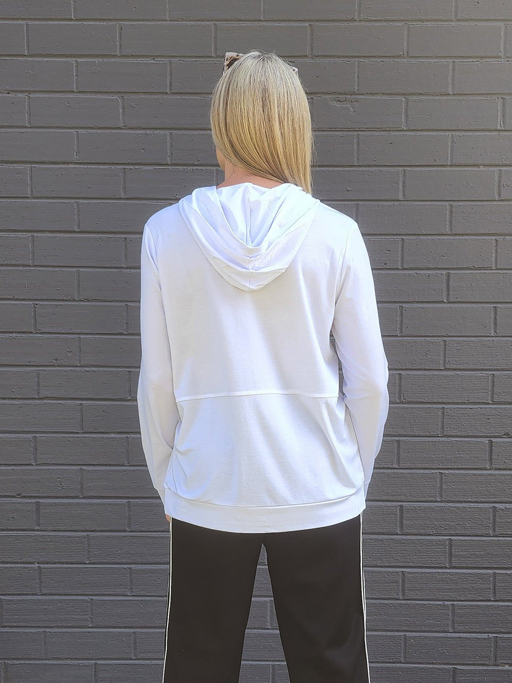 Cameron Hooded Top - White - RC & Co