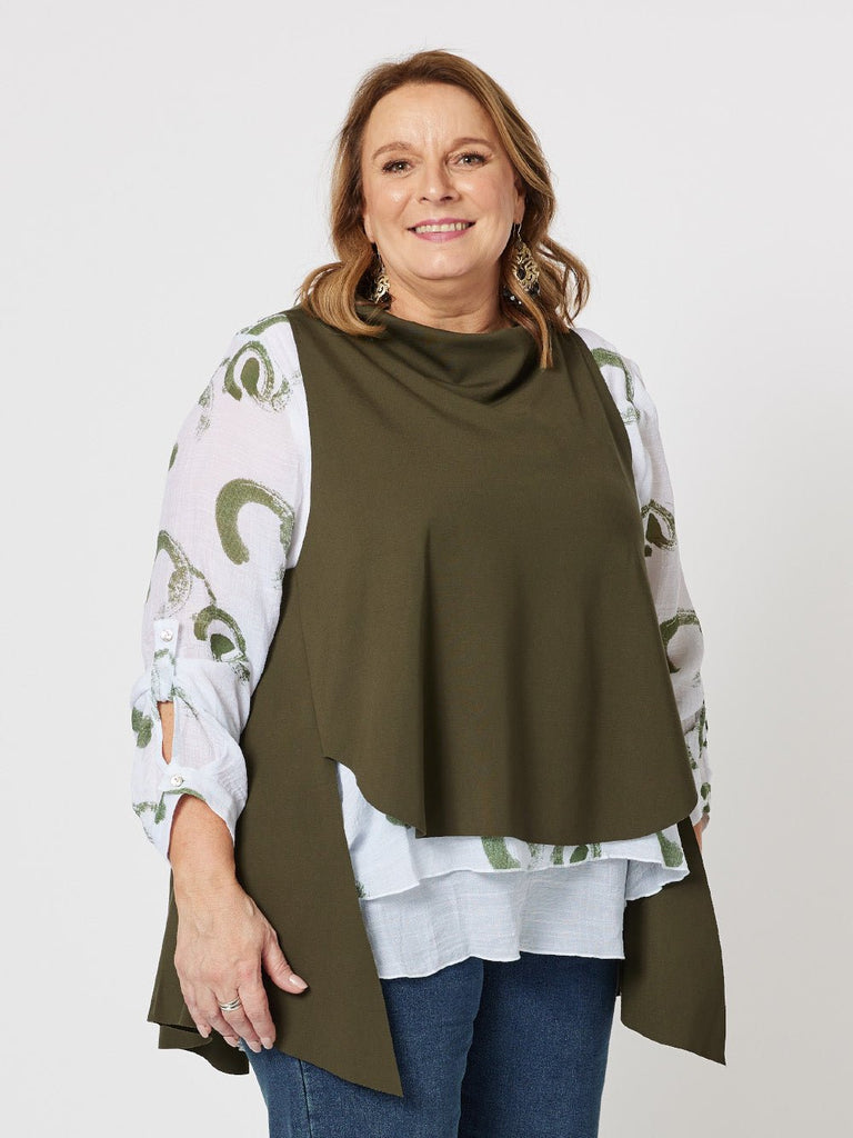 Cameron Layer Top - Khaki - RC & Co