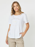 C'est La Vie Paris Cotton T-shirt - White