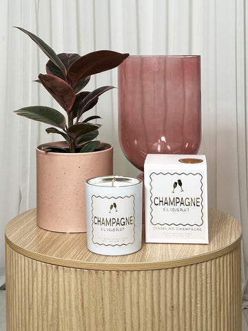 Champagne S'il Vous Plait Candle - Gold - RC & Co