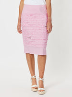 Charlie Stitched Detail Skirt - Pink