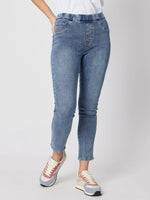 Charlotte Mid Rise Pull On Jean - Denim