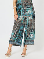 Crete Print Pant - Navy