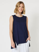 Cruise Jersey Tank Top - Navy