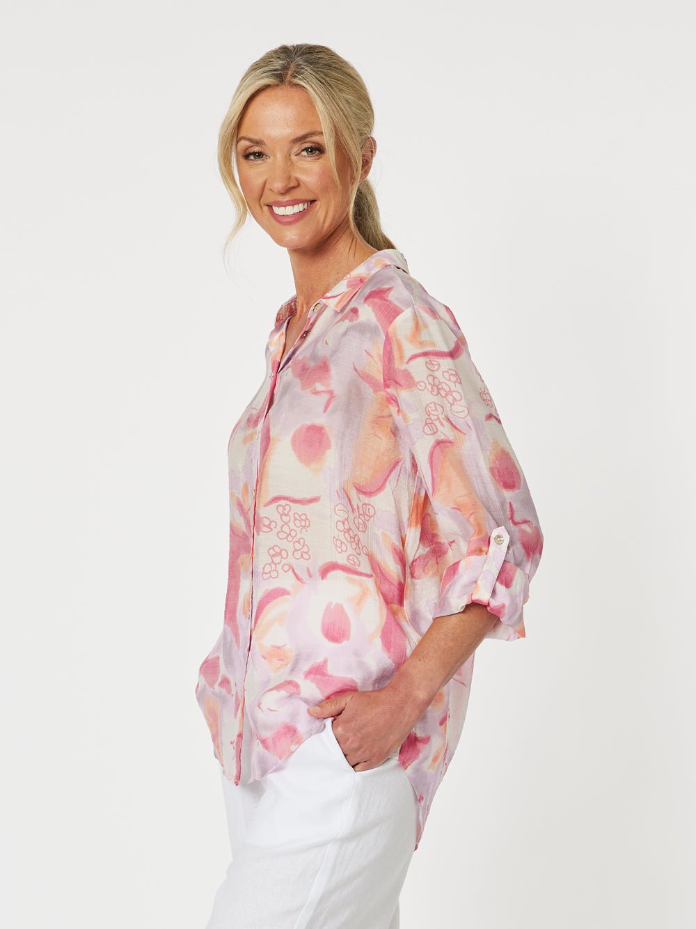 Ella Print Shirt - Multi - RC & Co