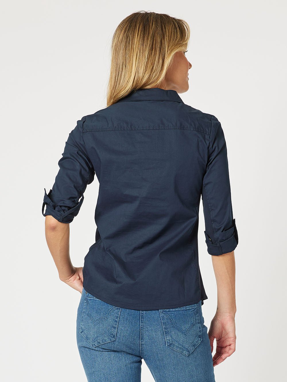 Emma Rib Detail Shirt - Midnight - RC & Co