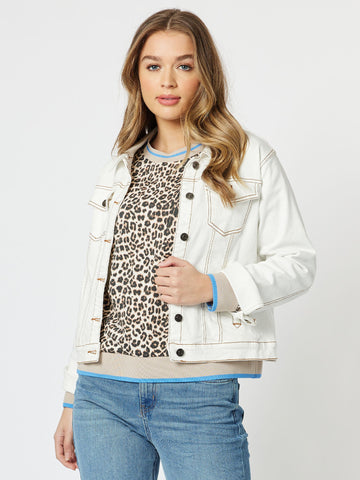 Frankie Denim Jacket - Ivory - RC & Co