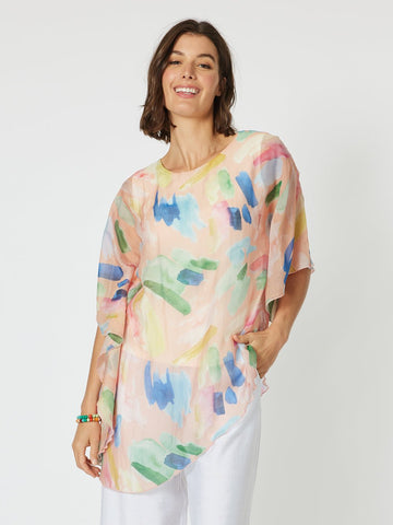 Genoa Layered Top - Melon - RC & Co