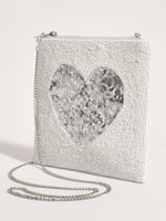 Heart Centre Clutch - White