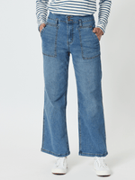 Hudson High Rise Wide Leg Jean - Denim