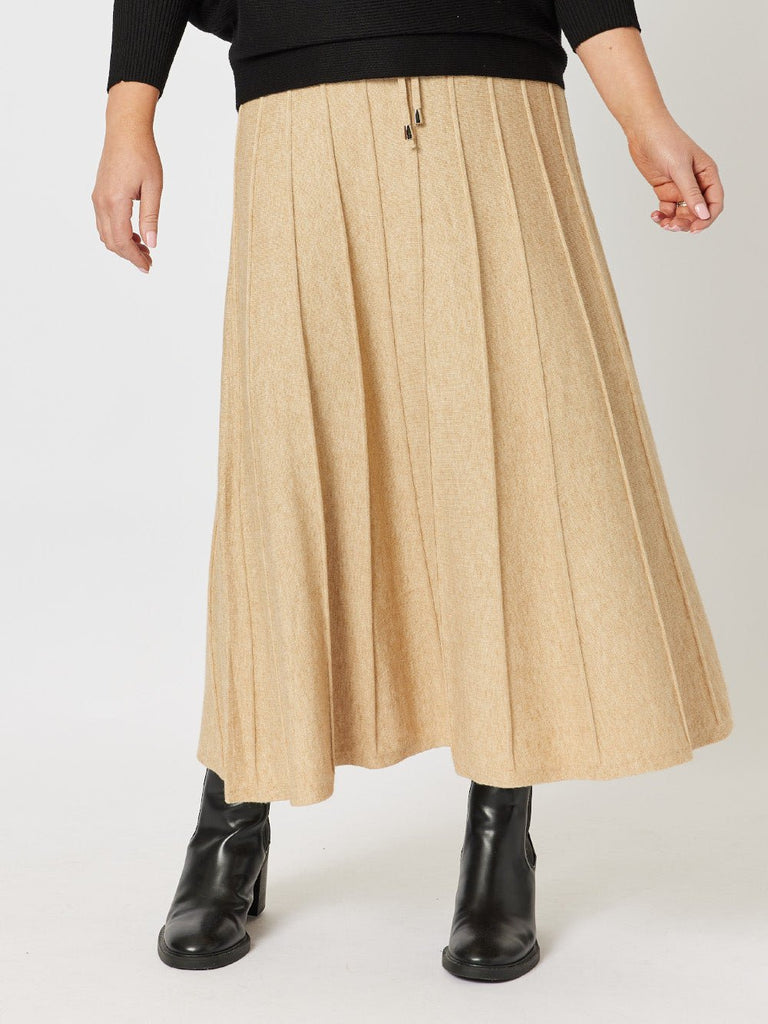 Kate Long Knit Skirt - Caramel - RC & Co