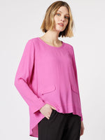 Kerryn Long Sleeve Top - Fuchsia