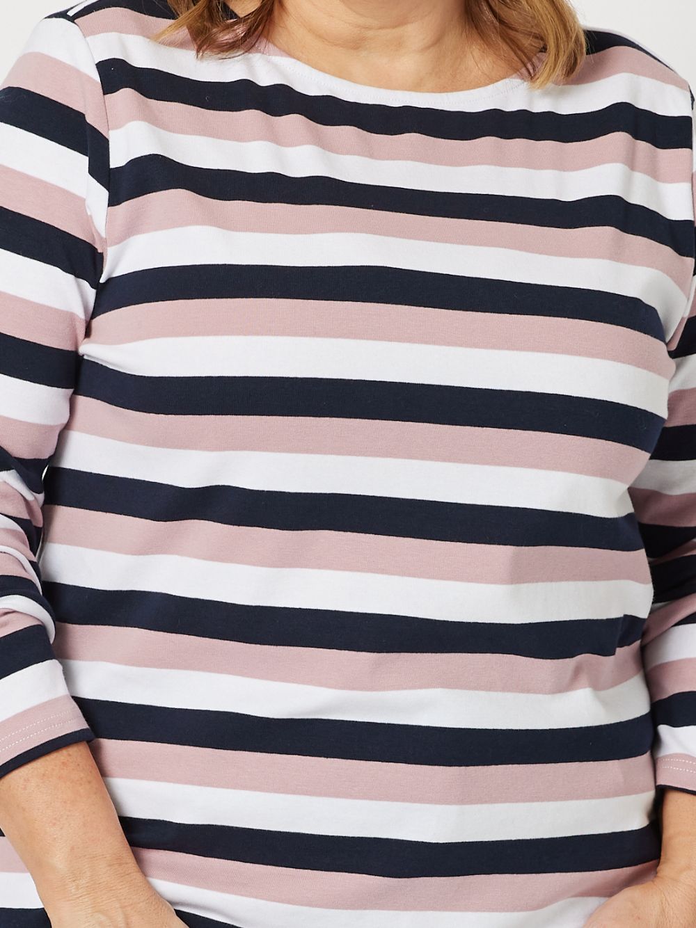 Laguna Stripe Long Sleeve Tee - Orchid - RC & Co