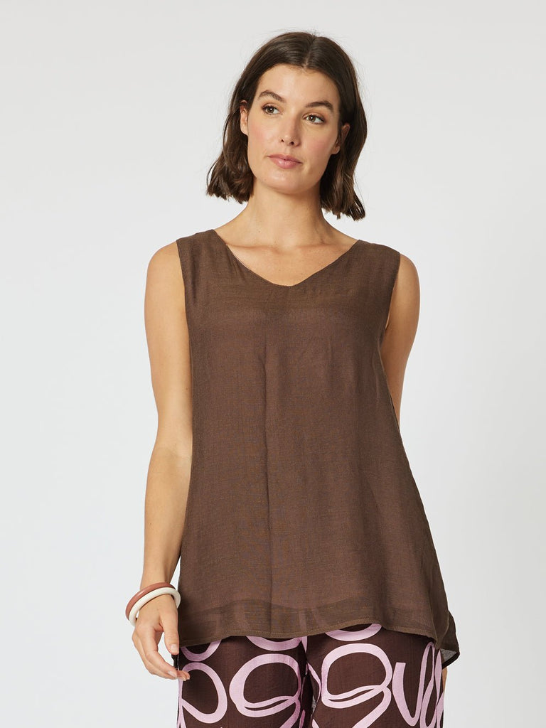 Layered Cami - Pink/Chocolate - RC & Co