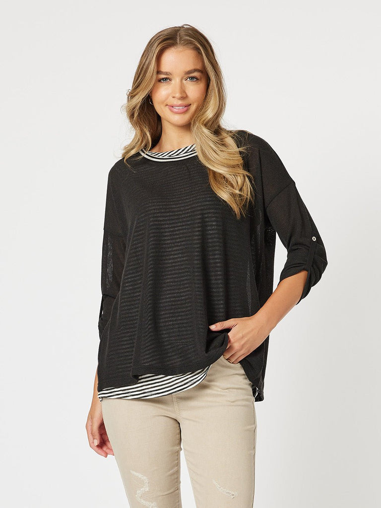 Lily 2 in 1 Top - Black - RC & Co