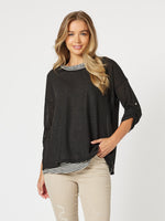 Lily 2 in 1 Top - Black