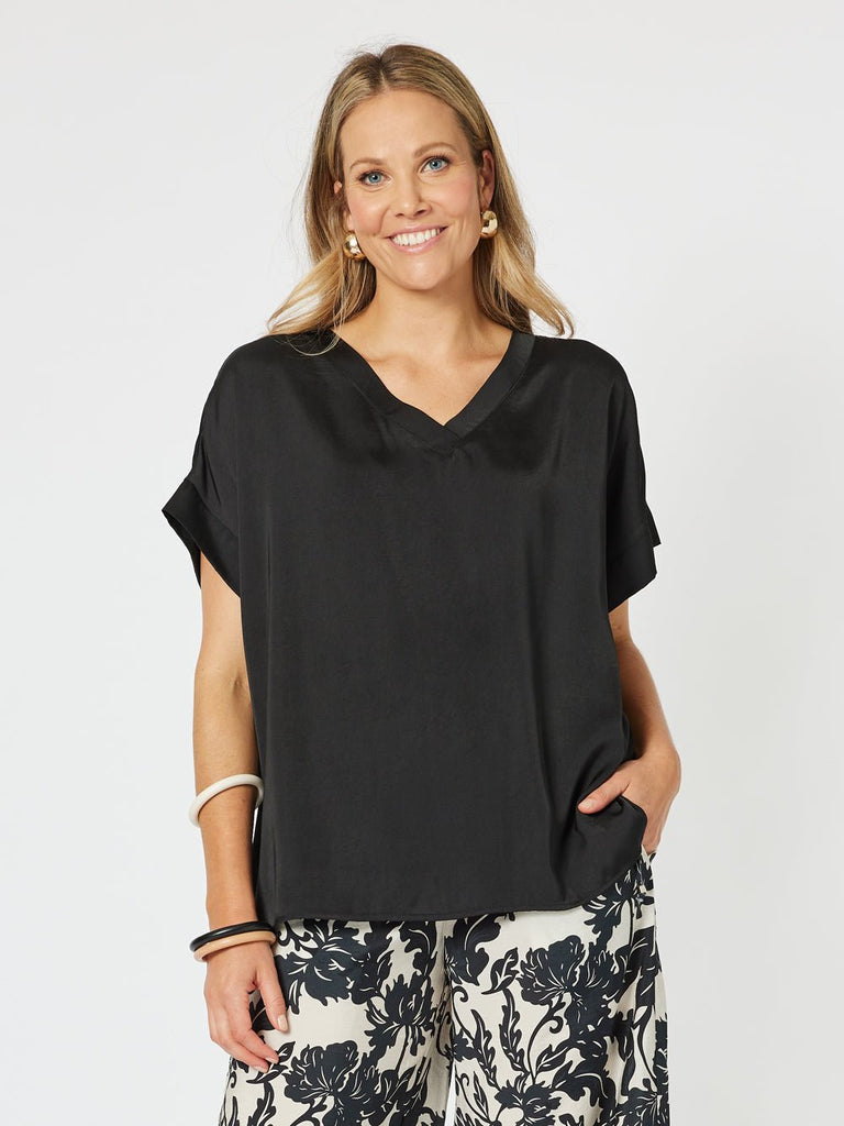 Louvre Luxe Top - Black - RC & Co